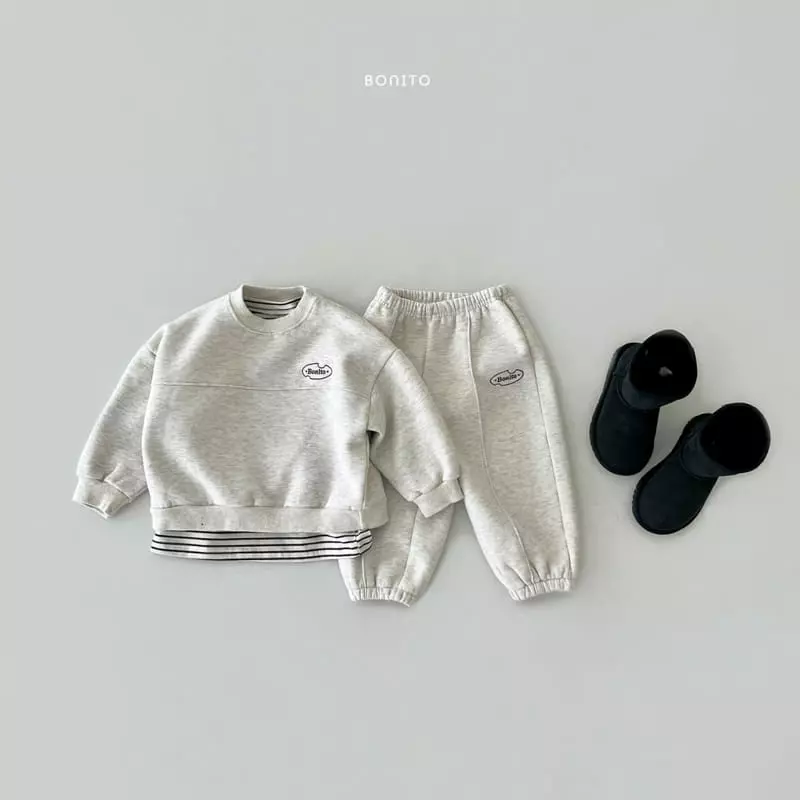 Bonito - Korean Baby Fashion - #babyoutfit - Slit Sweatshirt Bebe - 3