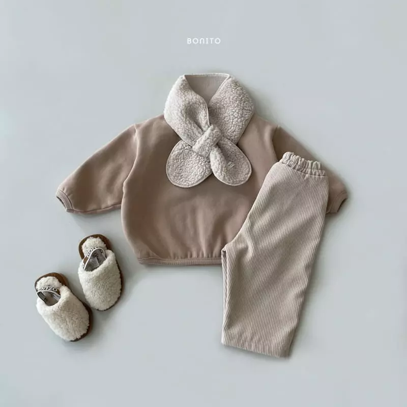 Bonito - Korean Baby Fashion - #onlinebabyboutique - Fleece Piping Tee Bebe - 6