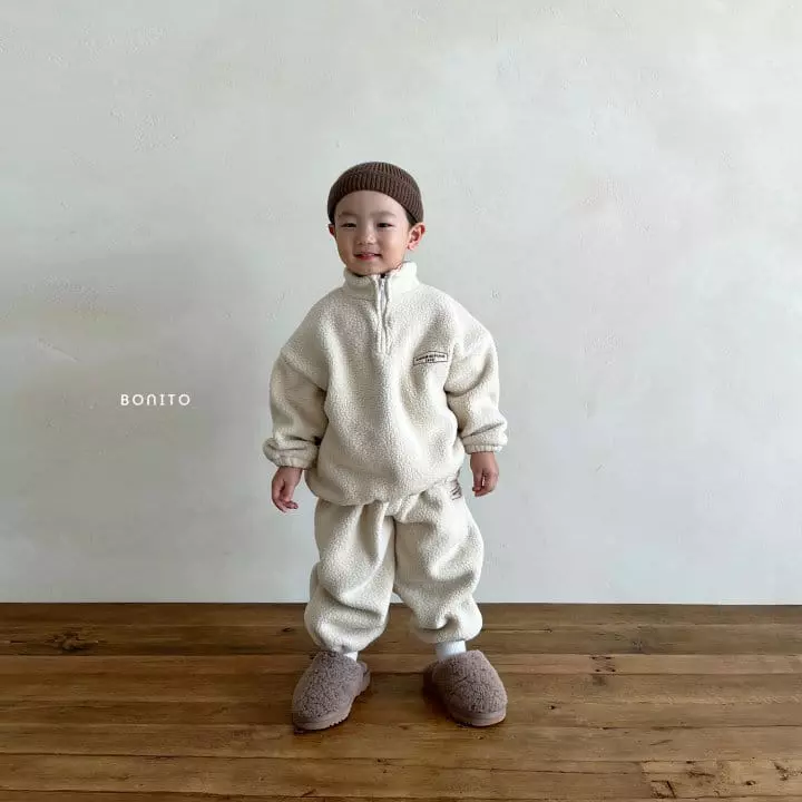 Bonito - Korean Children Fashion - #stylishchildhood - Mongle Top Bottom Set - 4