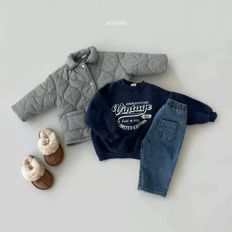 Bonito - Korean Children Fashion - #childrensboutique - Check Collar Jumper - 9