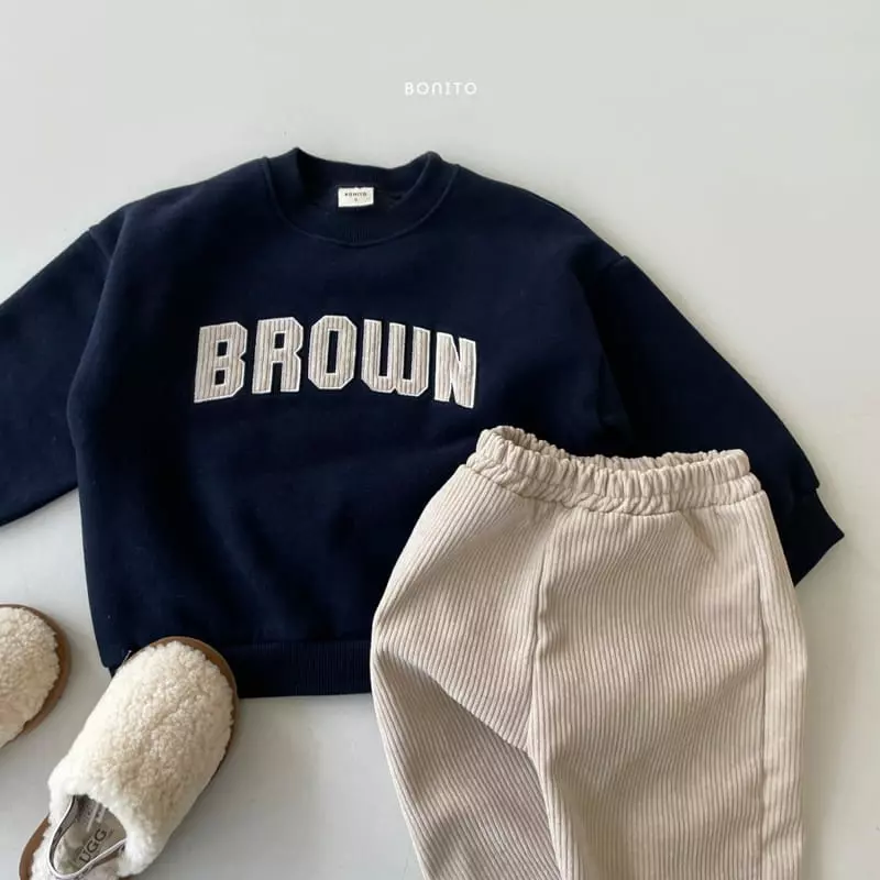 Bonito - Korean Children Fashion - #designkidswear - Brown Sweatshirt - 5
