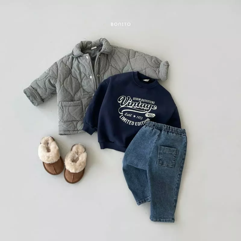 Bonito - Korean Children Fashion - #designkidswear - Check Collar Jumper - 10