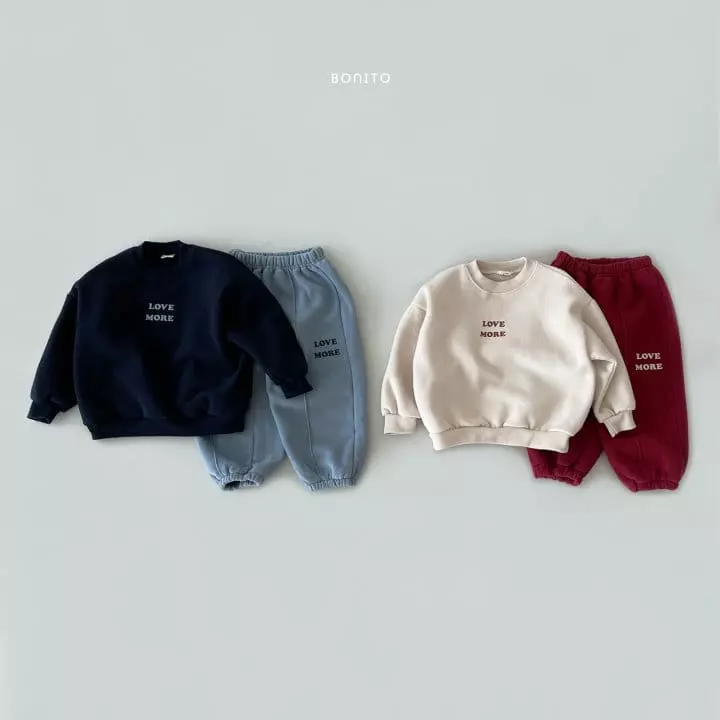 Bonito - Korean Children Fashion - #designkidswear - Love More Top Bottom Set - 8