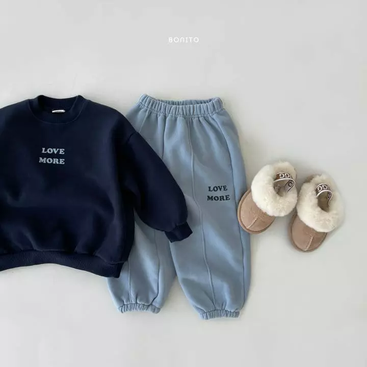 Bonito - Korean Children Fashion - #discoveringself - Love More Top Bottom Set - 9
