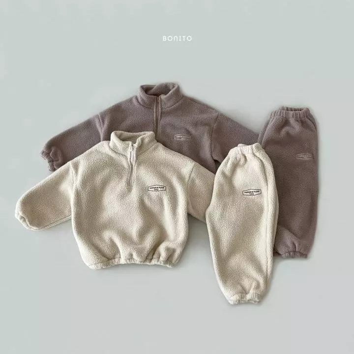 Bonito - Korean Children Fashion - #fashionkids - Mongle Top Bottom Set - 8