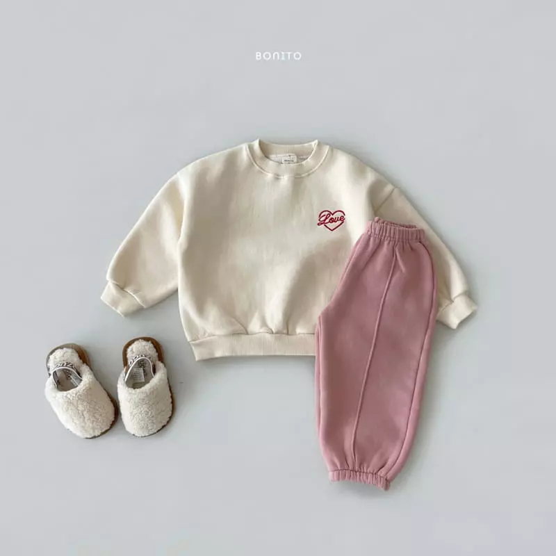 Bonito - Korean Children Fashion - #kidsshorts - Love Sweatshirt  - 8