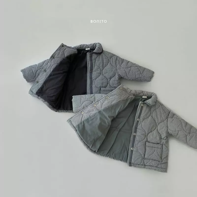 Bonito - Korean Children Fashion - #littlefashionista - Check Collar Jumper - 3