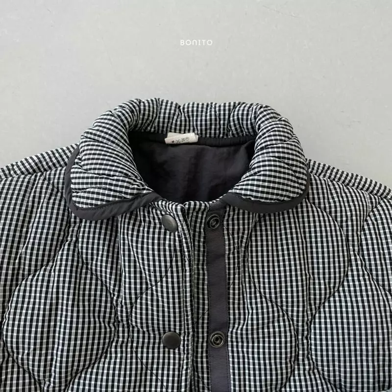 Bonito - Korean Children Fashion - #littlefashionista - Check Collar Jumper - 4