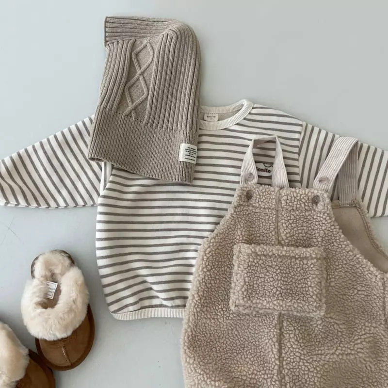 Bonito - Korean Children Fashion - #prettylittlegirls - Stripes Wapen Tee  - 9