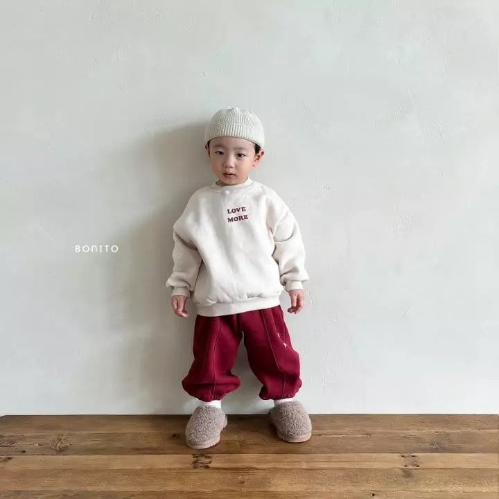 Bonito - Korean Children Fashion - #stylishchildhood - Love More Top Bottom Set - 5