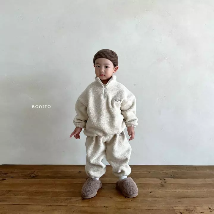 Bonito - Korean Children Fashion - #stylishchildhood - Mongle Top Bottom Set - 3