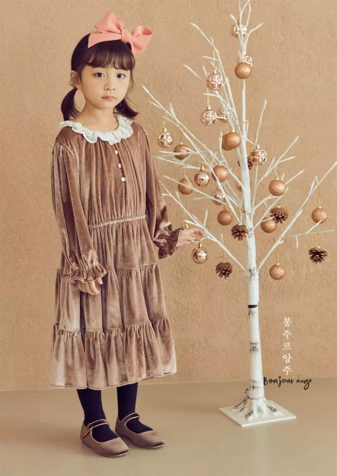 Bonjour Ange - Korean Children Fashion - #Kfashion4kids - Happy Shirstmas One-piece - 12