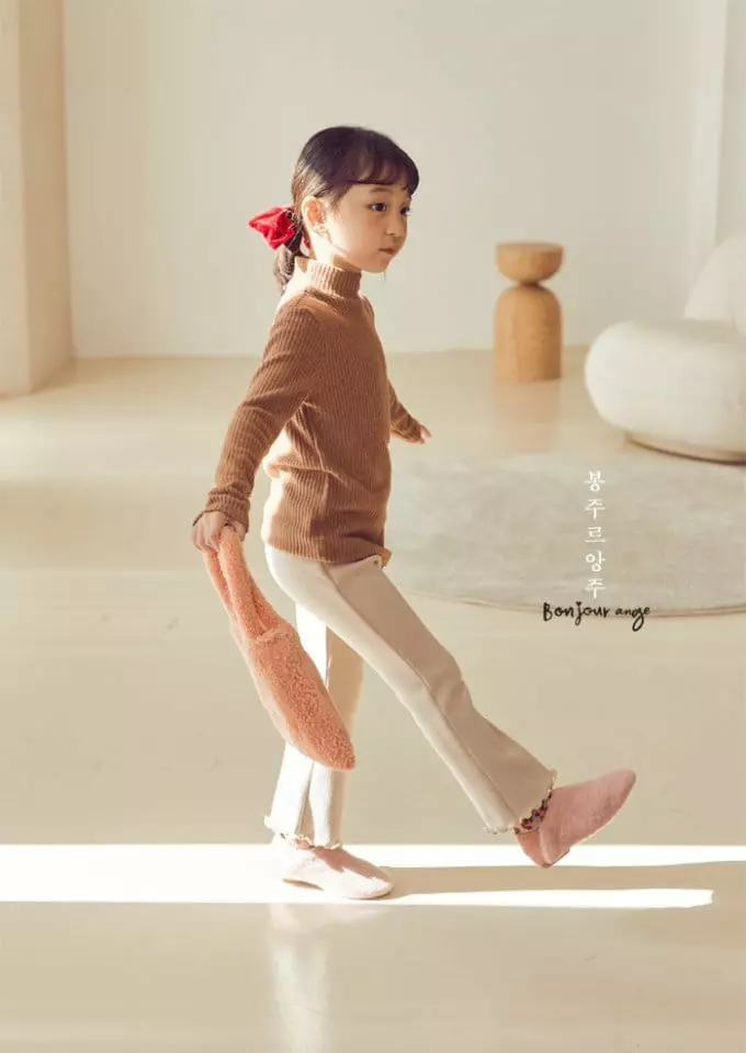Bonjour Ange - Korean Children Fashion - #Kfashion4kids - Fleece Bootscut Pants - 7