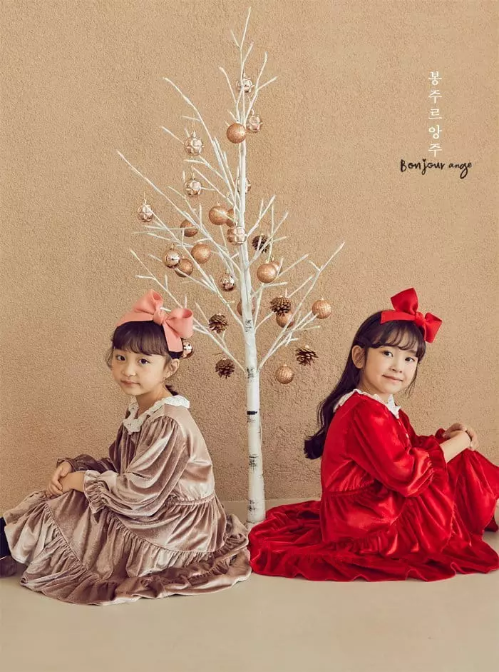 Bonjour Ange - Korean Children Fashion - #childrensboutique - Happy Shirstmas One-piece - 5