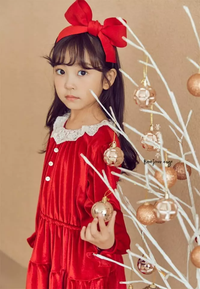 Bonjour Ange - Korean Children Fashion - #kidsshorts - Happy Shirstmas One-piece - 9