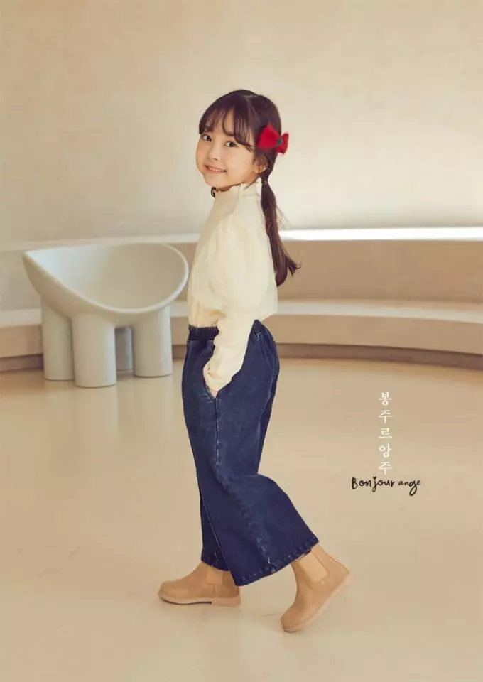 Bonjour Ange - Korean Children Fashion - #kidsshorts - Cozy Wide Pants - 5
