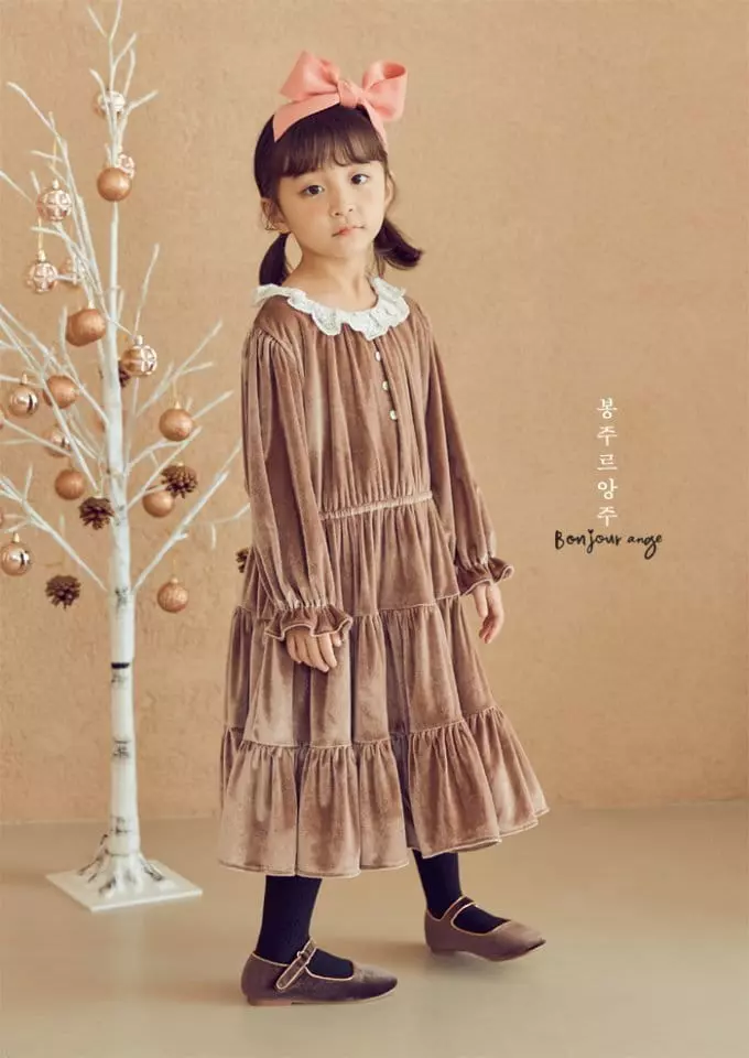 Bonjour Ange - Korean Children Fashion - #kidsstore - Happy Shirstmas One-piece - 10
