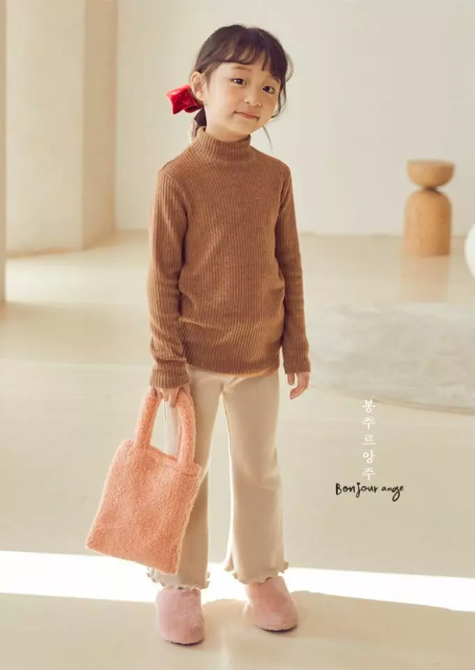 Bonjour Ange - Korean Children Fashion - #magicofchildhood - Fleece Bootscut Pants - 9