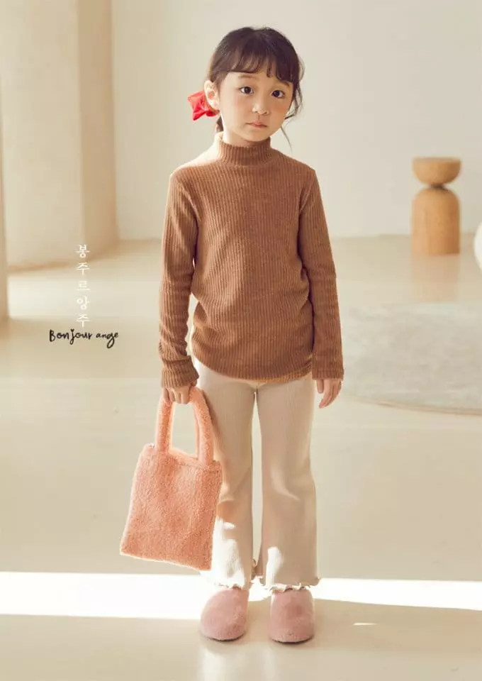 Bonjour Ange - Korean Children Fashion - #todddlerfashion - Fleece Bootscut Pants - 12