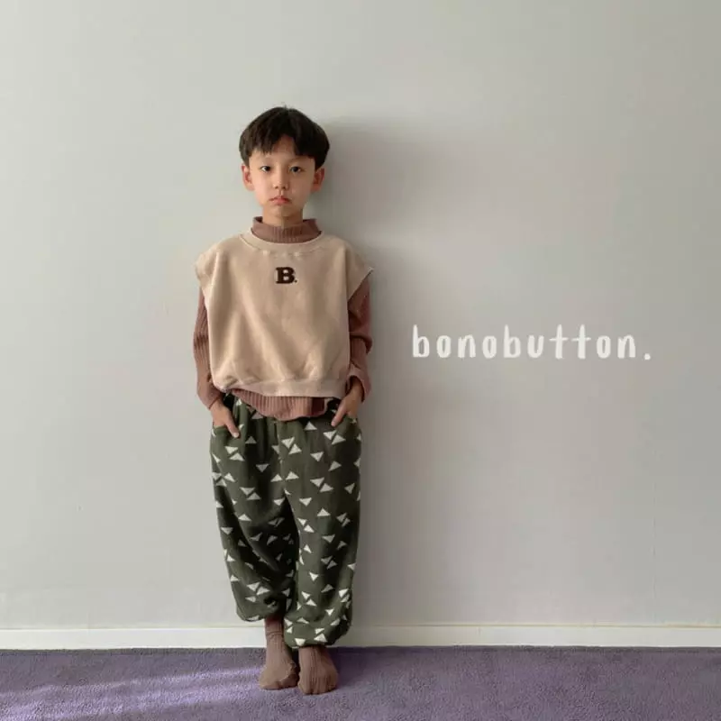 Bonobutton - Korean Children Fashion - #kidzfashiontrend - Triangle Pants - 4