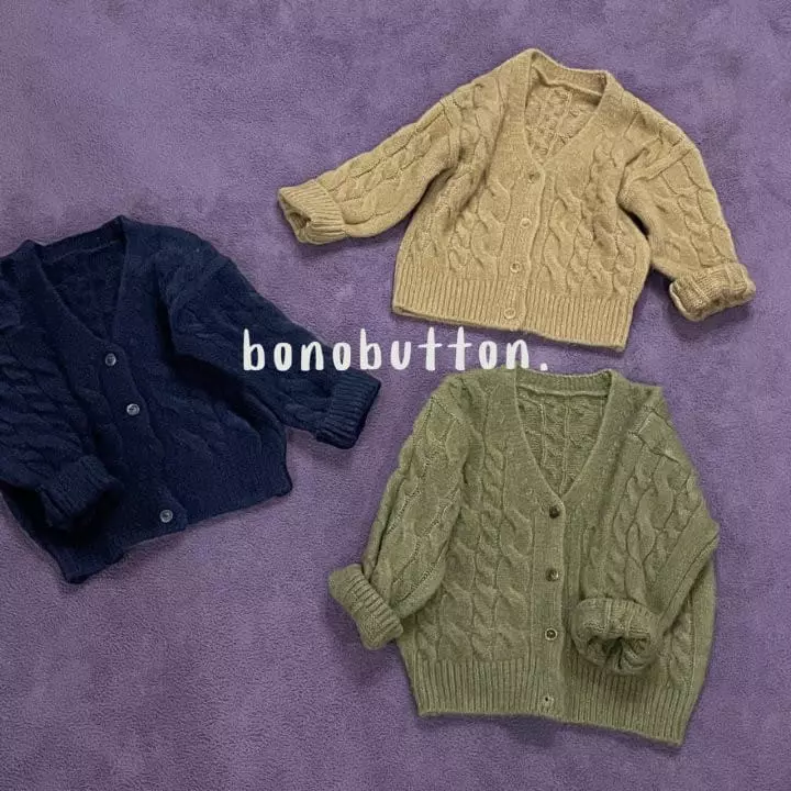 Bonobutton - Korean Children Fashion - #toddlerclothing - Basil Twist Cardigan