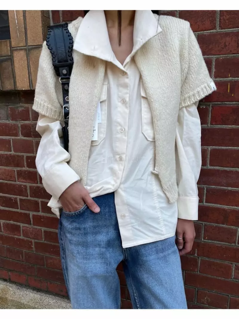 Breathe - Korean Women Fashion - #momslook - Merry Half Cardigan - 3