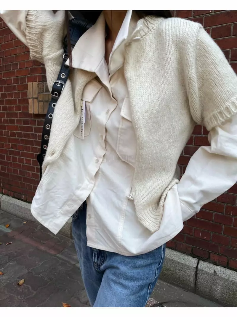 Breathe - Korean Women Fashion - #momslook - Merry Half Cardigan - 5