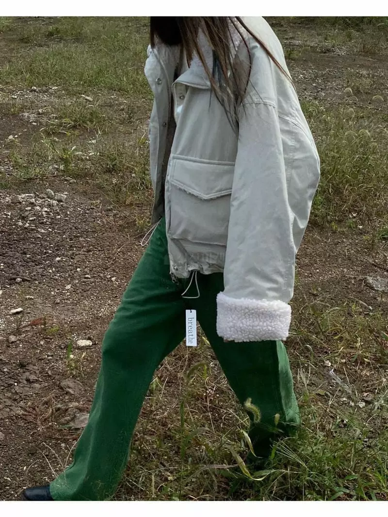 Breathe - Korean Women Fashion - #momslook - Dumbling Jumper - 3