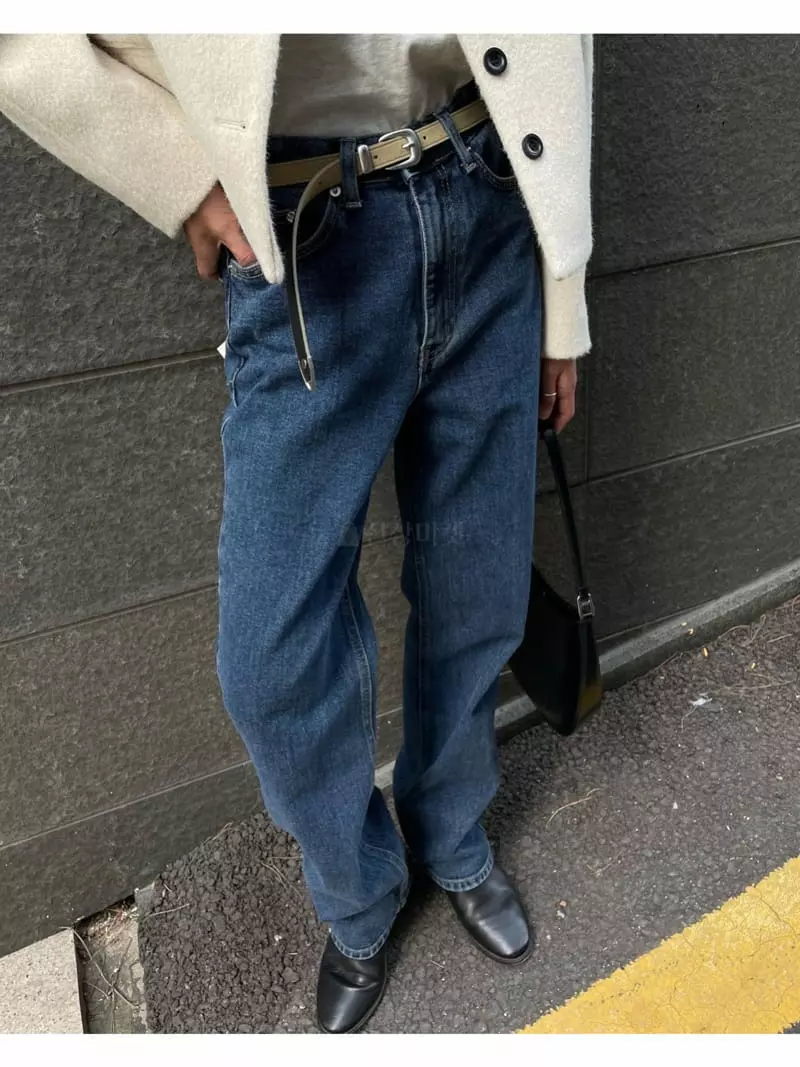 Breathe - Korean Women Fashion - #momslook - Gray Blue Jeans