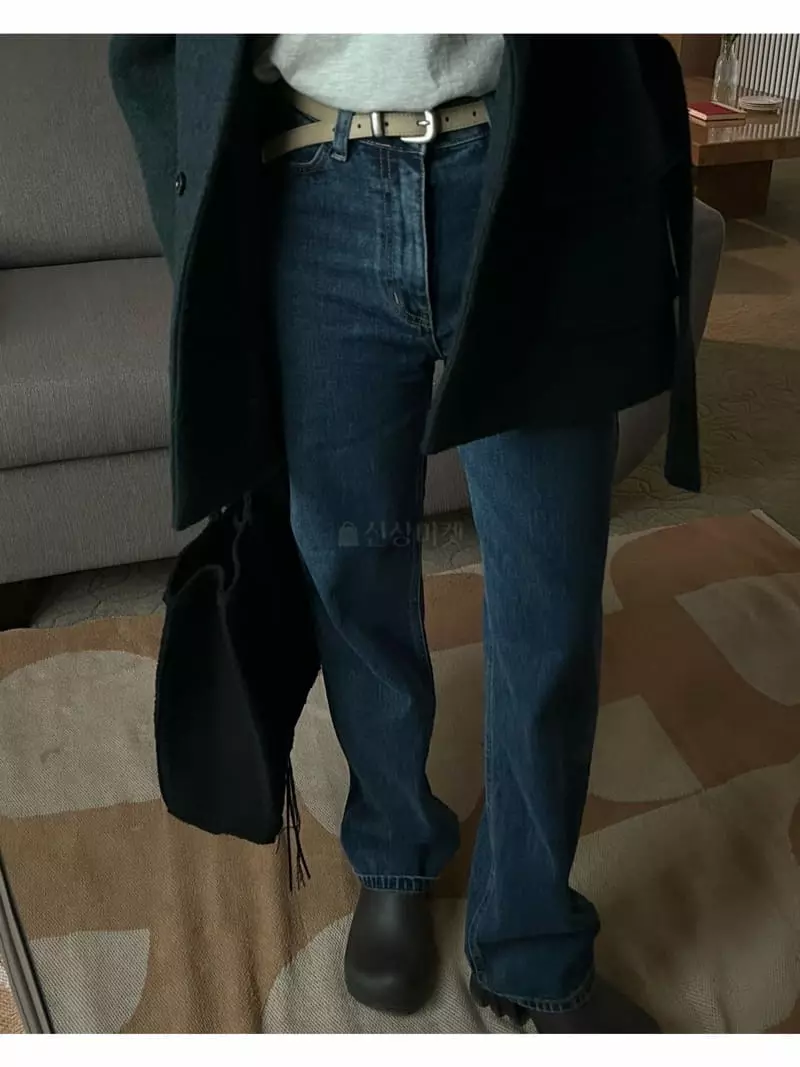 Breathe - Korean Women Fashion - #momslook - Gray Blue Jeans - 11