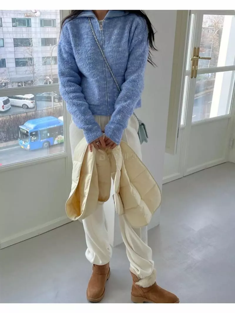 Breathe - Korean Women Fashion - #pursuepretty - Merry Zip-up Cardigan - 10