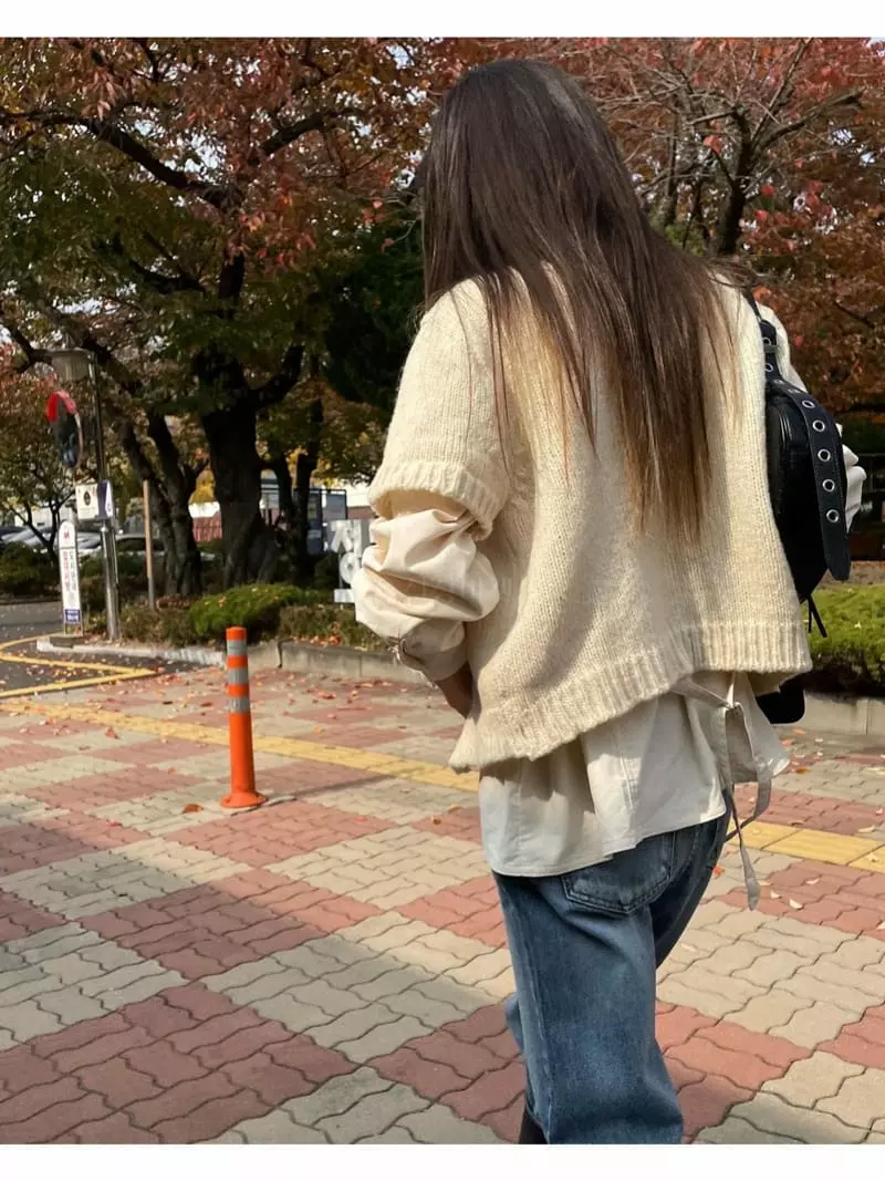 Breathe - Korean Women Fashion - #vintageinspired - Merry Half Cardigan - 9