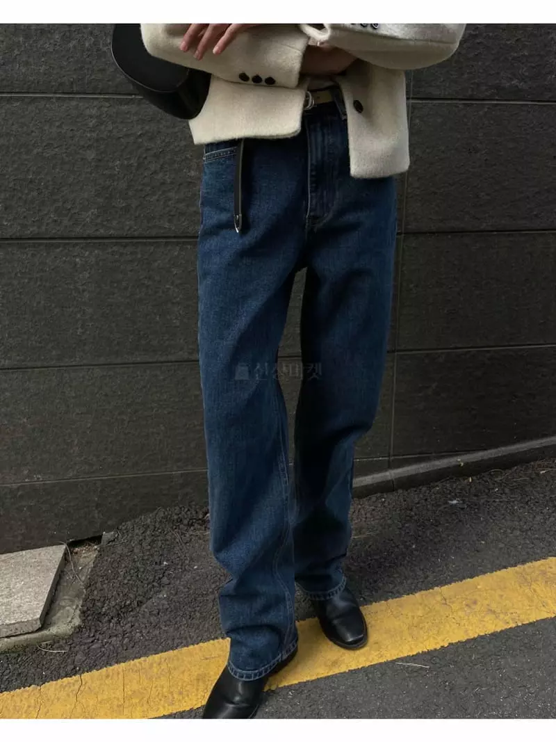 Breathe - Korean Women Fashion - #vintageinspired - Gray Blue Jeans - 3