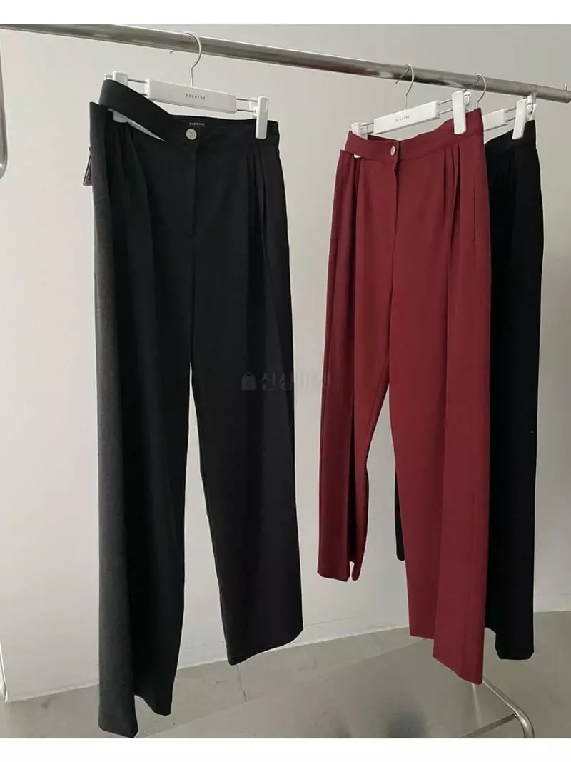 Breathe - Korean Women Fashion - #womensfashion - Three Tuck Pants - 12