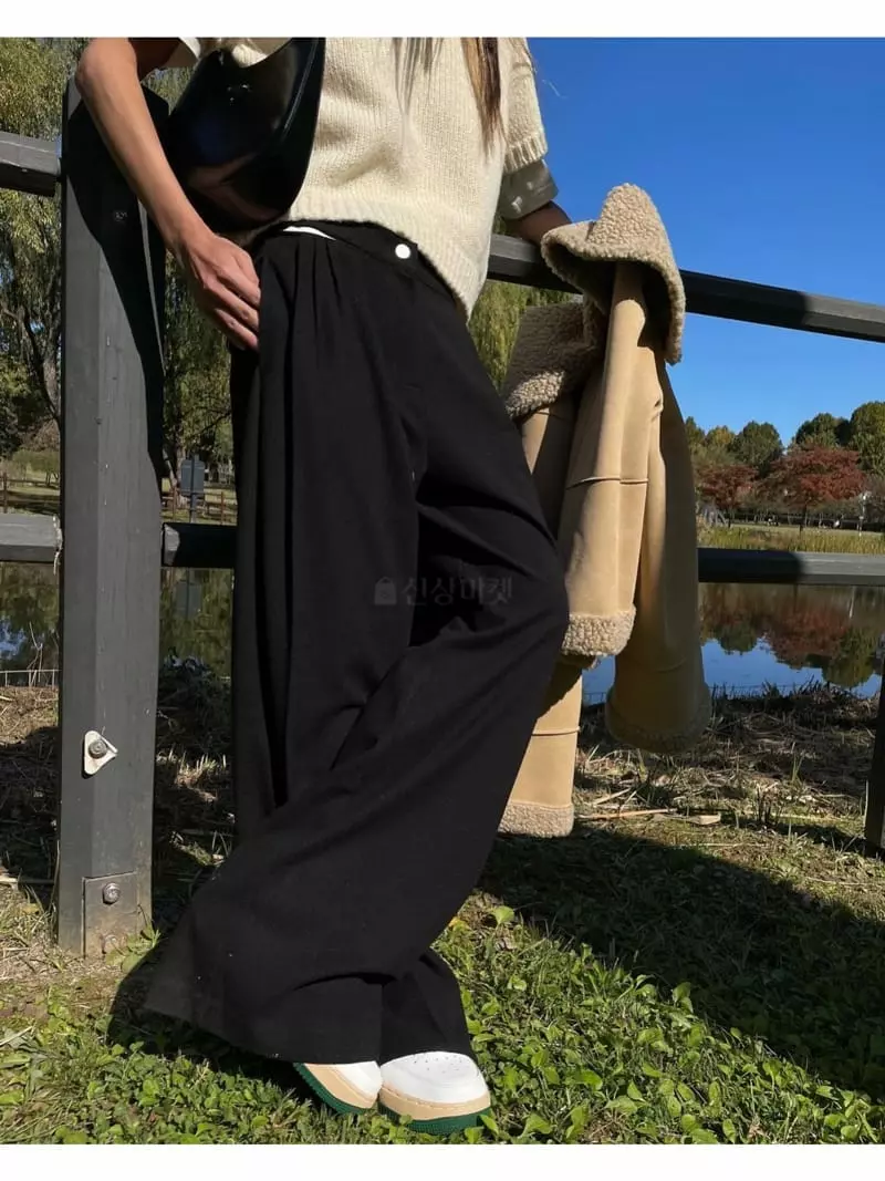 Breathe - Korean Women Fashion - #womensfashion - Three Tuck Pants - 8