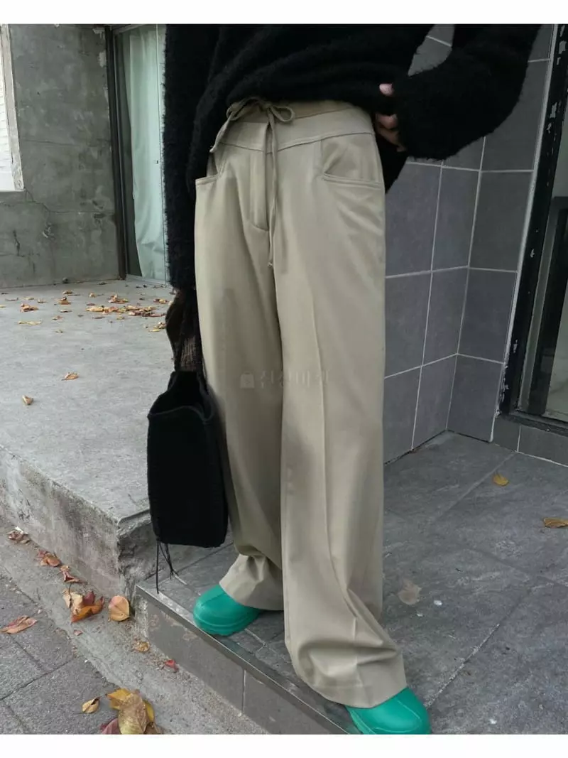 Breathe - Korean Women Fashion - #womensfashion - Fleece Color Pants - 3