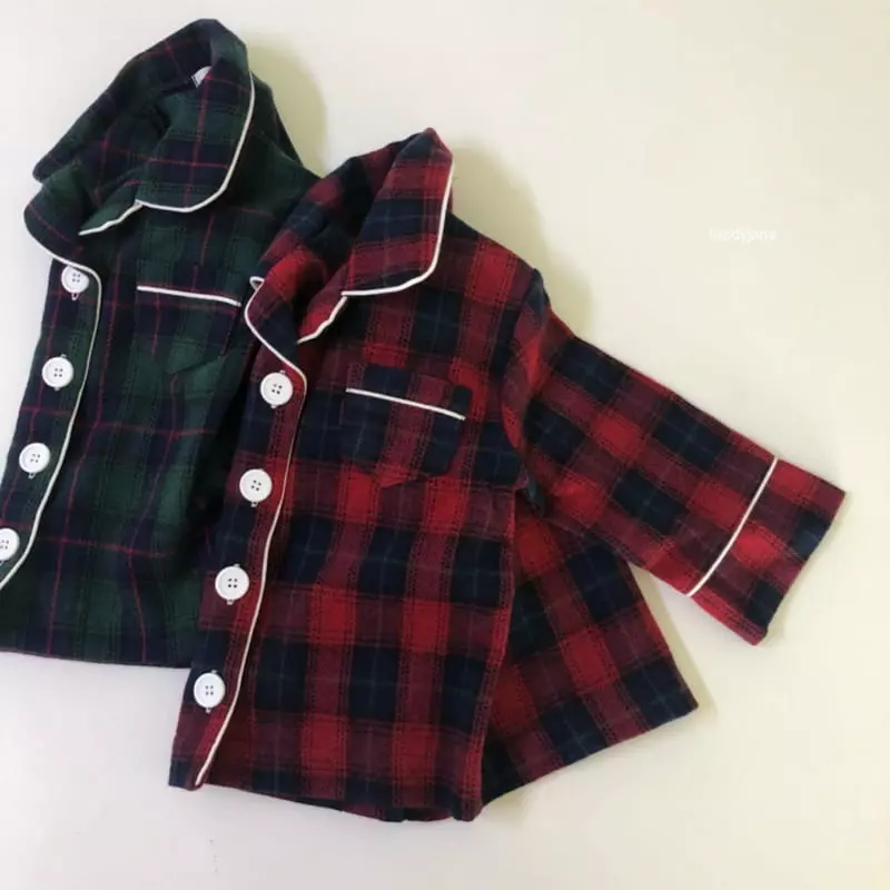 Brody Jane - Korean Children Fashion - #discoveringself - Mosic Check Pajama Easywear - 9