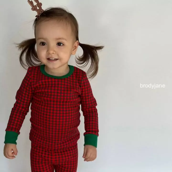Brody Jane - Korean Children Fashion - #kidzfashiontrend - Christmas Check Easywear - 5