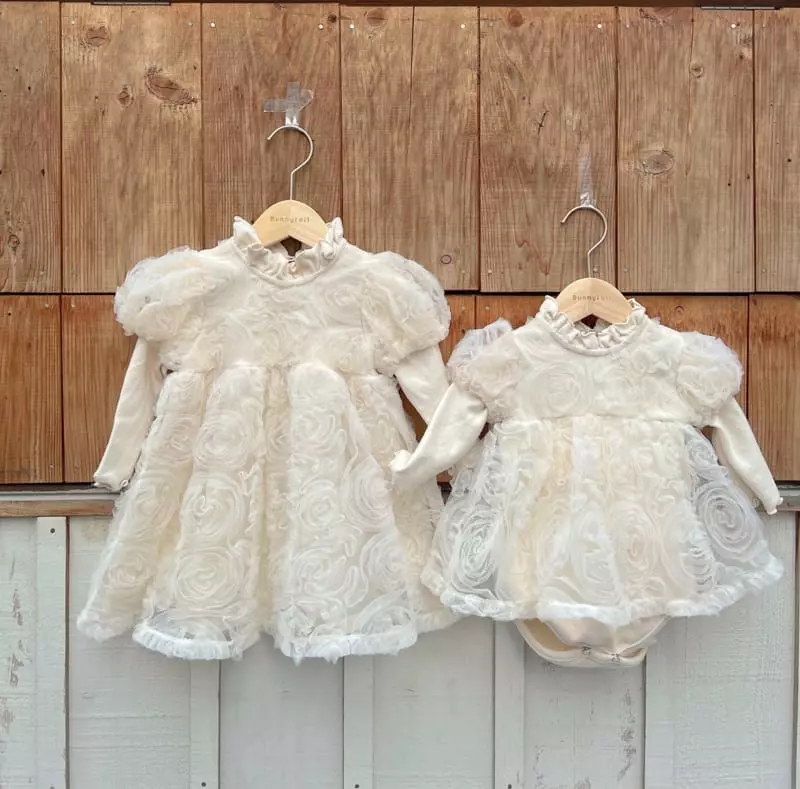 Bunnytail - Korean Children Fashion - #stylishchildhood - Rose Winter One-piece