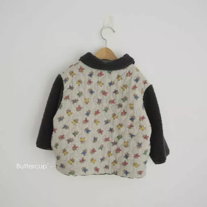 Buttercup - Korean Children Fashion - #Kfashion4kids - Bear Quilting Jumper
