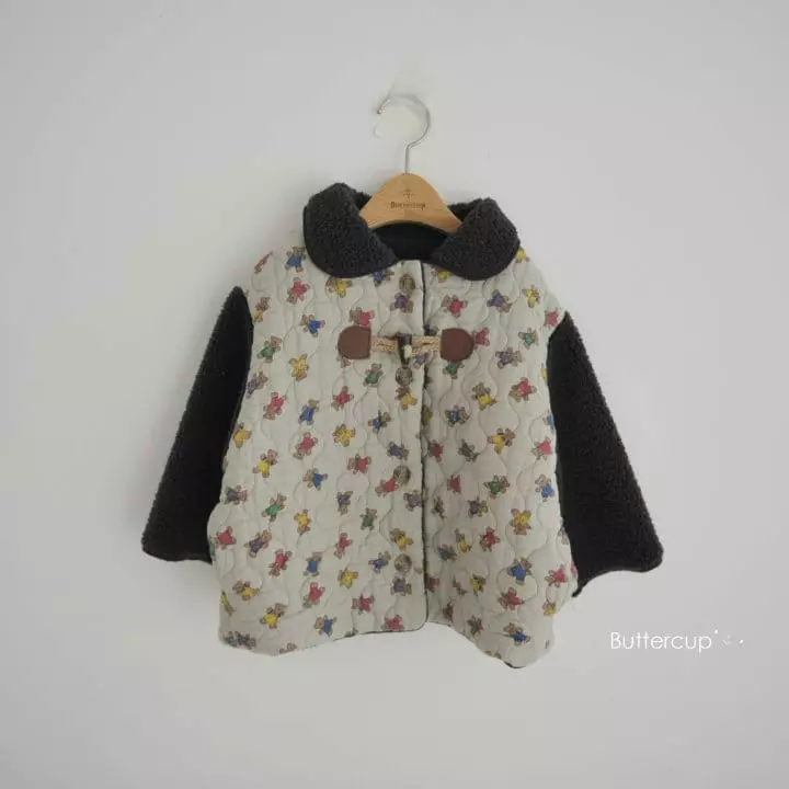 Buttercup - Korean Children Fashion - #magicofchildhood - Bear Quilting Jumper - 4