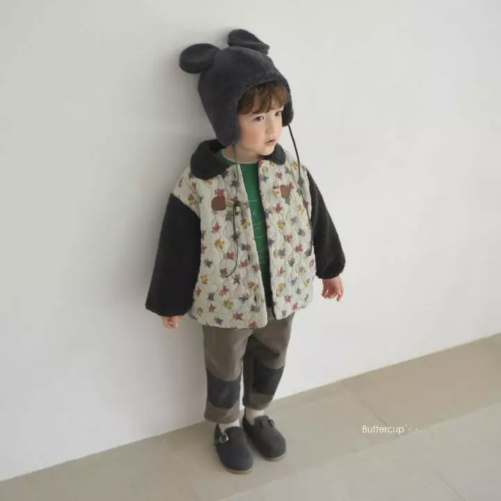 Buttercup - Korean Children Fashion - #prettylittlegirls - Bear Quilting Jumper - 5