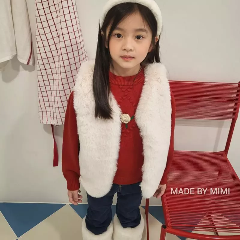 Bymimi - Korean Children Fashion - #childofig - Alpaca Vest - 3