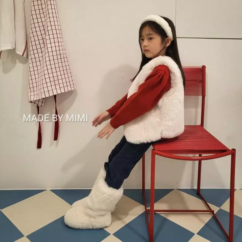 Bymimi - Korean Children Fashion - #childofig - Alpaca Vest - 4
