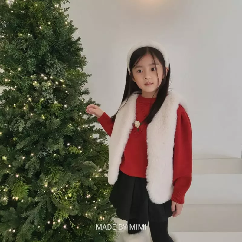 Bymimi - Korean Children Fashion - #kidsstore - Alpaca Vest - 9