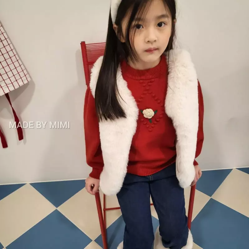 Bymimi - Korean Children Fashion - #stylishchildhood - Alpaca Vest - 2