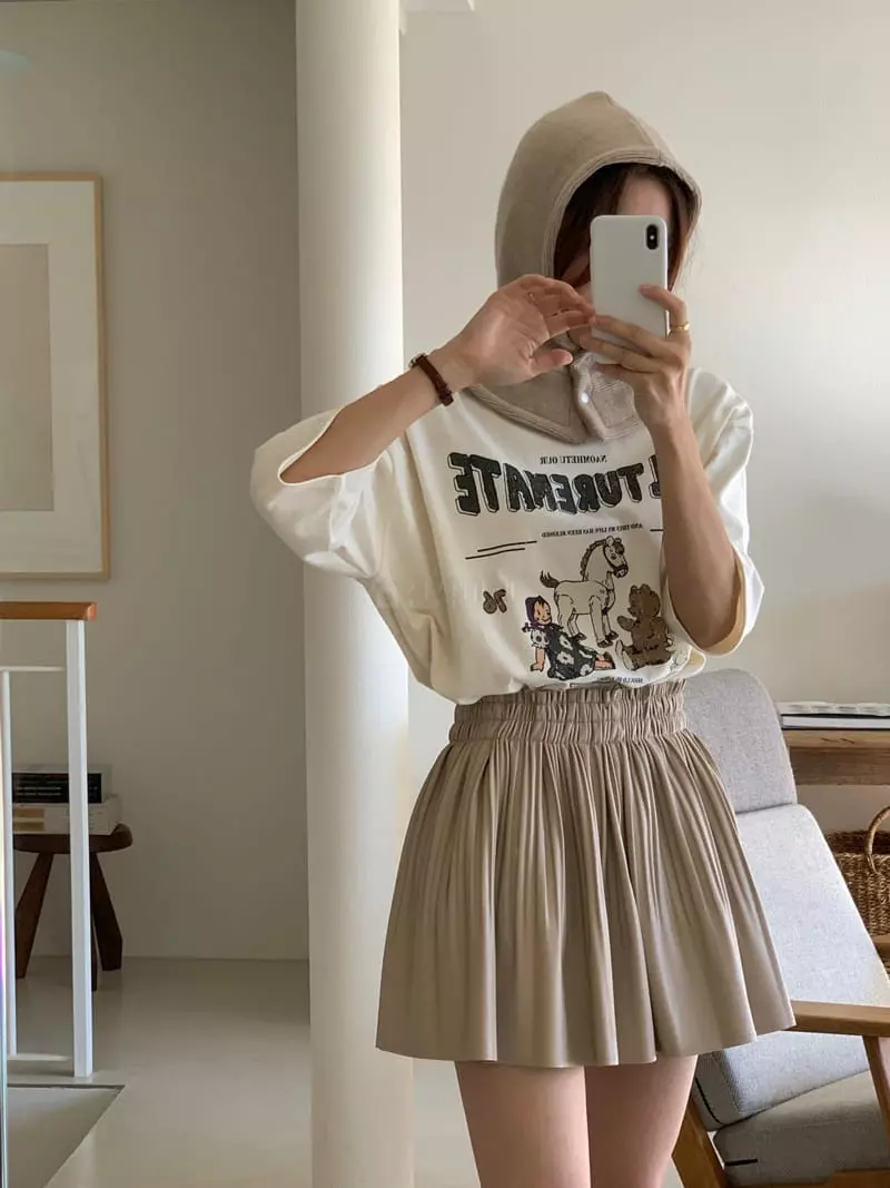 Chapter - Korean Women Fashion - #momslook - Toy Short Sleeves Tee - 5