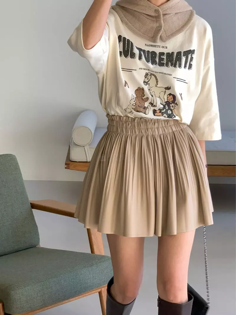 Chapter - Korean Women Fashion - #momslook - Toy Short Sleeves Tee - 7