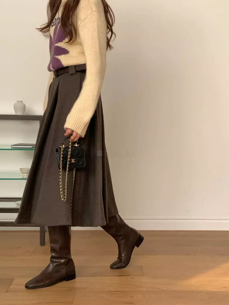 Chapter - Korean Women Fashion - #momslook - Intasha Flower Knit Tee - 6