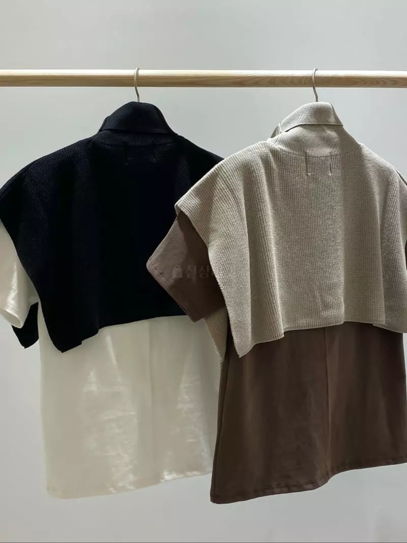 Chapter - Korean Women Fashion - #momslook - Opening Fleece Tee - 10